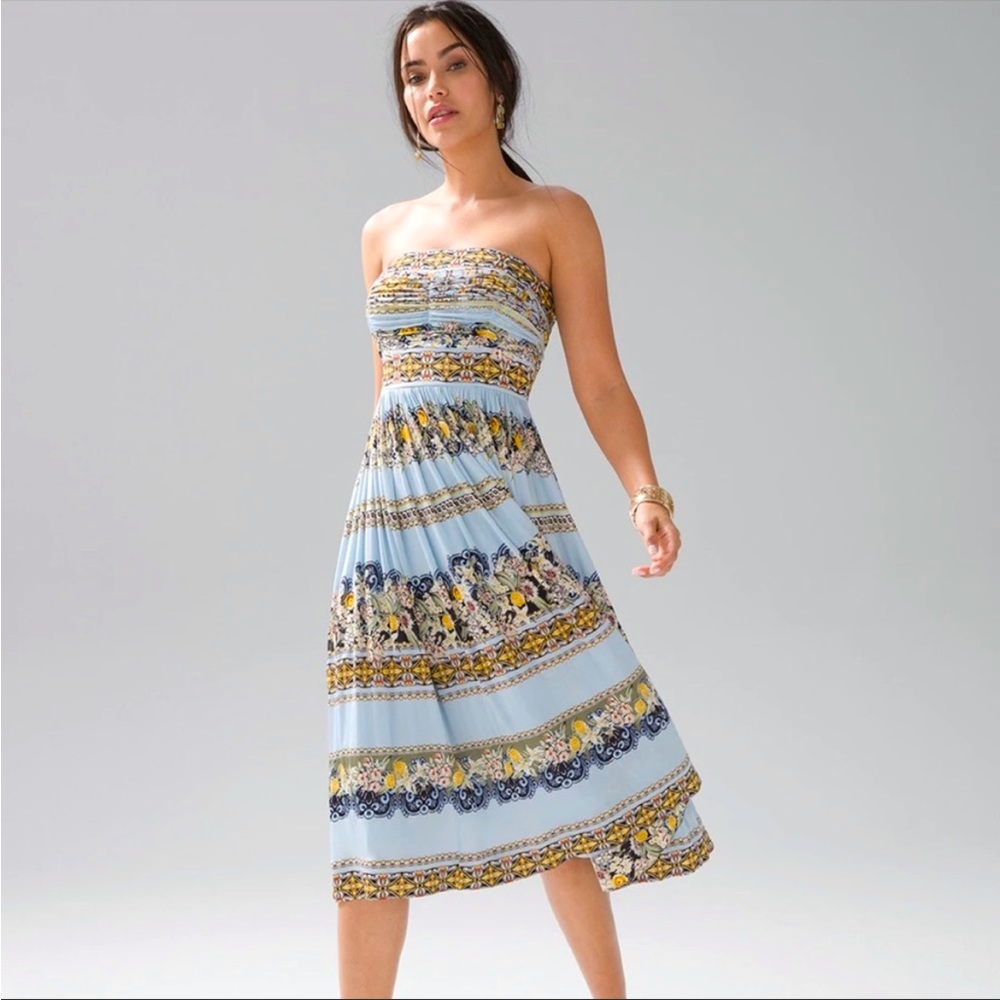 NWT| White House Black Market strapless dress.